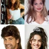 Прически от 90-те за дълга коса