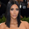 Ким Kardashian прическа
