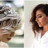 Снимки на сватбени прически за къса коса