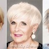 Къси прически за по-възрастни жени с бяла коса