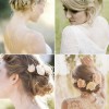 Сватбени цветя в косата